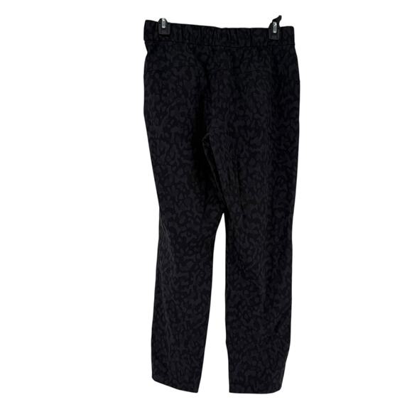 Lululemon Pants Size 6 On The Fly Leopard Black Athleisure Ankle Elastic Waist - Picture 4 of 7